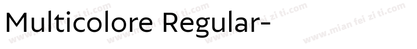 Multicolore Regular字体转换